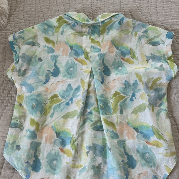 Cloth & Stone Linen Floral Print Shirt - Picture 3 of 6